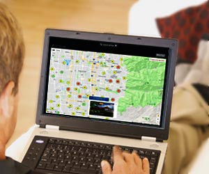 Search real estate with our advanced map